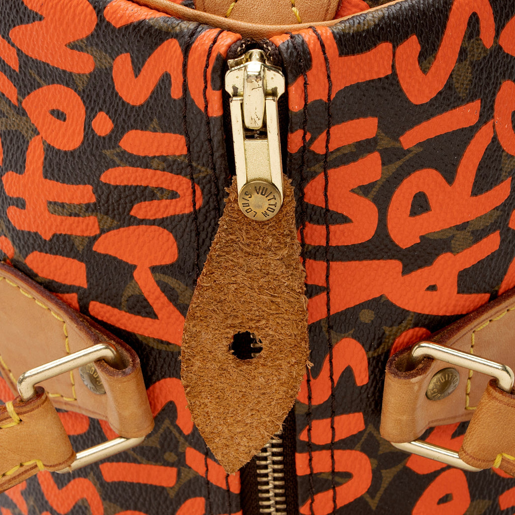 Louis Vuitton Limited Edition Monogram Graffiti Speedy 30 Satchel (SHF-22943)