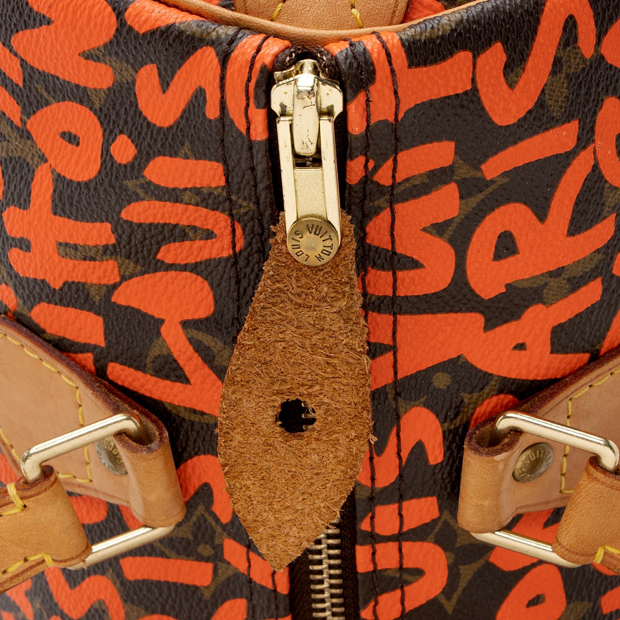 Louis Vuitton Limited Edition Monogram Graffiti Speedy 30 Satchel (SHF-22943)