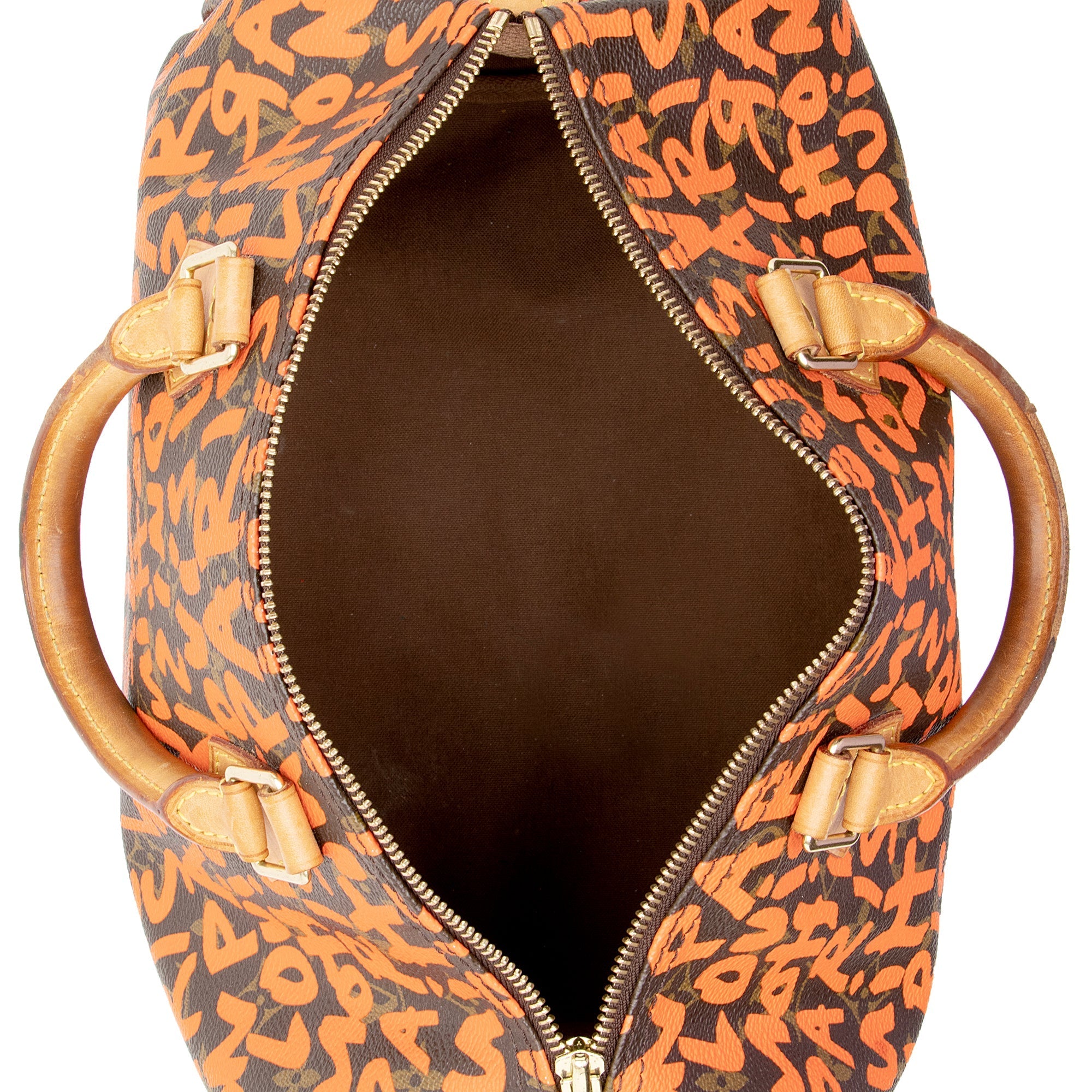 Louis Vuitton Limited Edition Monogram Graffiti Speedy 30 Satchel (SHF-22943)