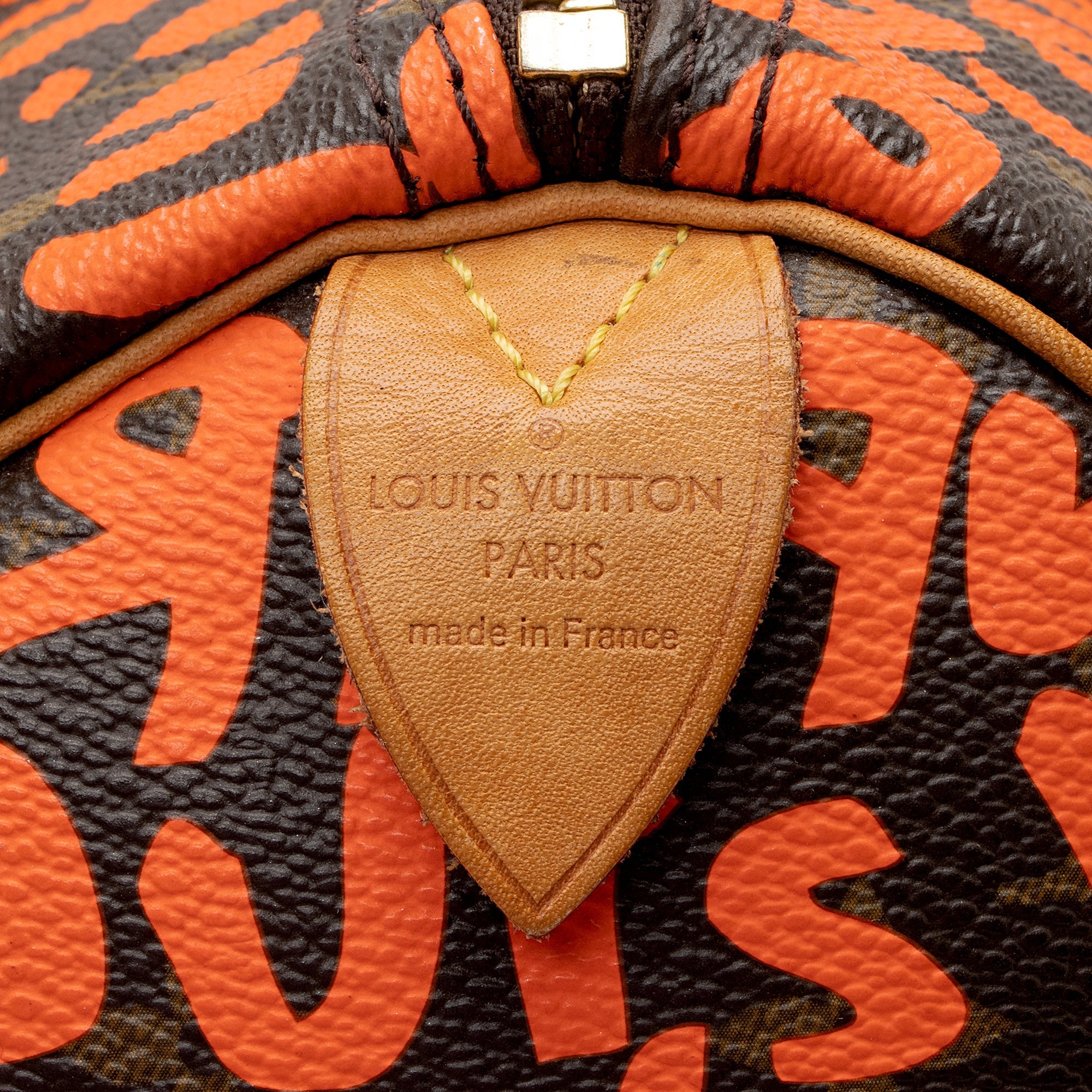 Louis Vuitton Limited Edition Monogram Graffiti Speedy 30 Satchel (SHF-22943)