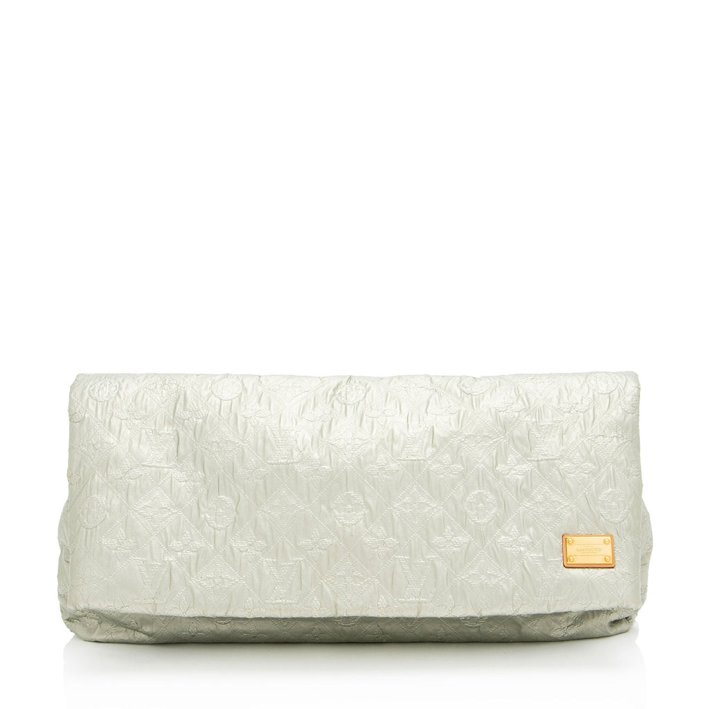 Louis Vuitton Limited Edition Monogram Limelight GM Clutch (SHF-5yf188)