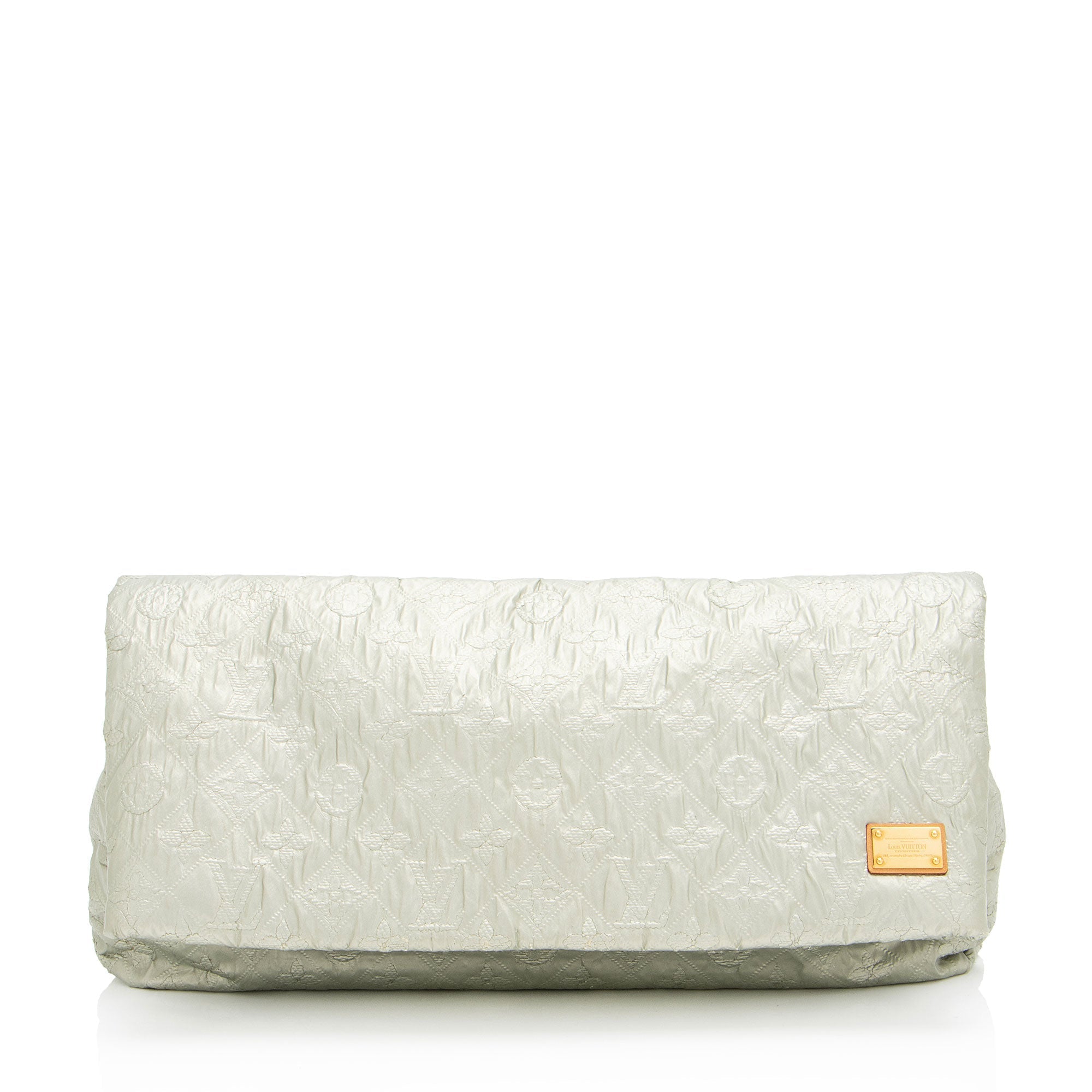 Louis Vuitton Limited Edition Monogram Limelight GM Clutch (SHF-5yf188)