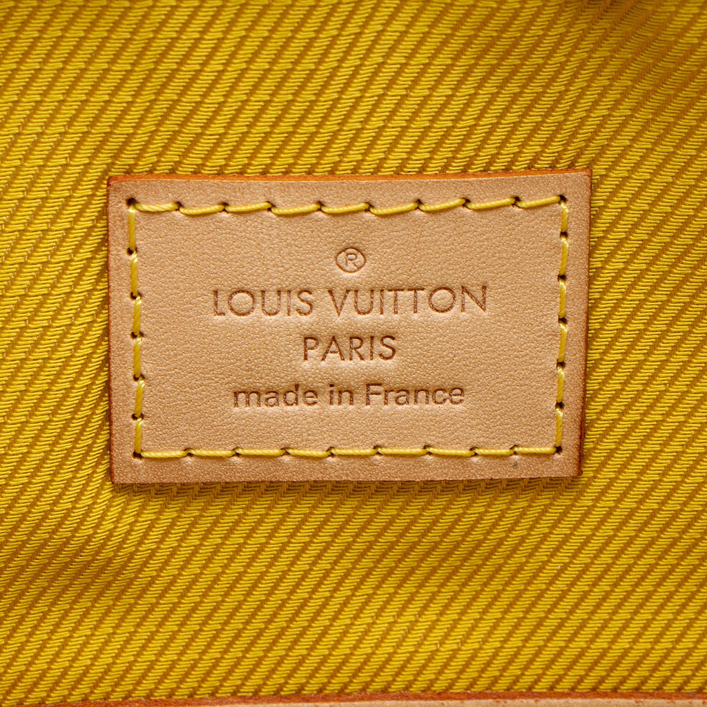 Louis Vuitton Limited Edition Monogram Limelight GM Clutch (SHF-5yf188)
