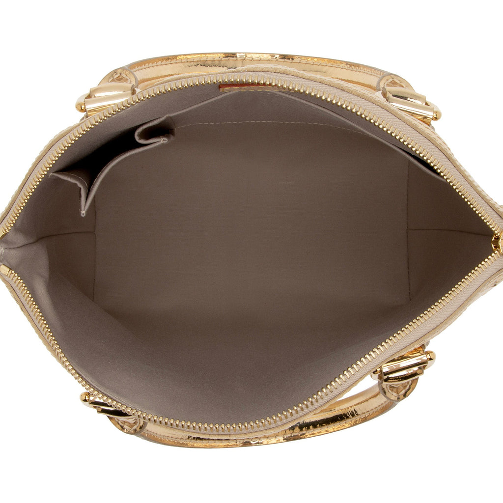 Louis Vuitton Limited Edition Monogram Miroir Lockit Satchel (SHF-FN2dfK)