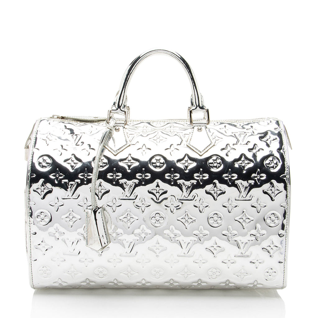 Louis Vuitton Limited Edition Monogram Miroir Speedy 35 Satchel (SHF-Ge2Emn)