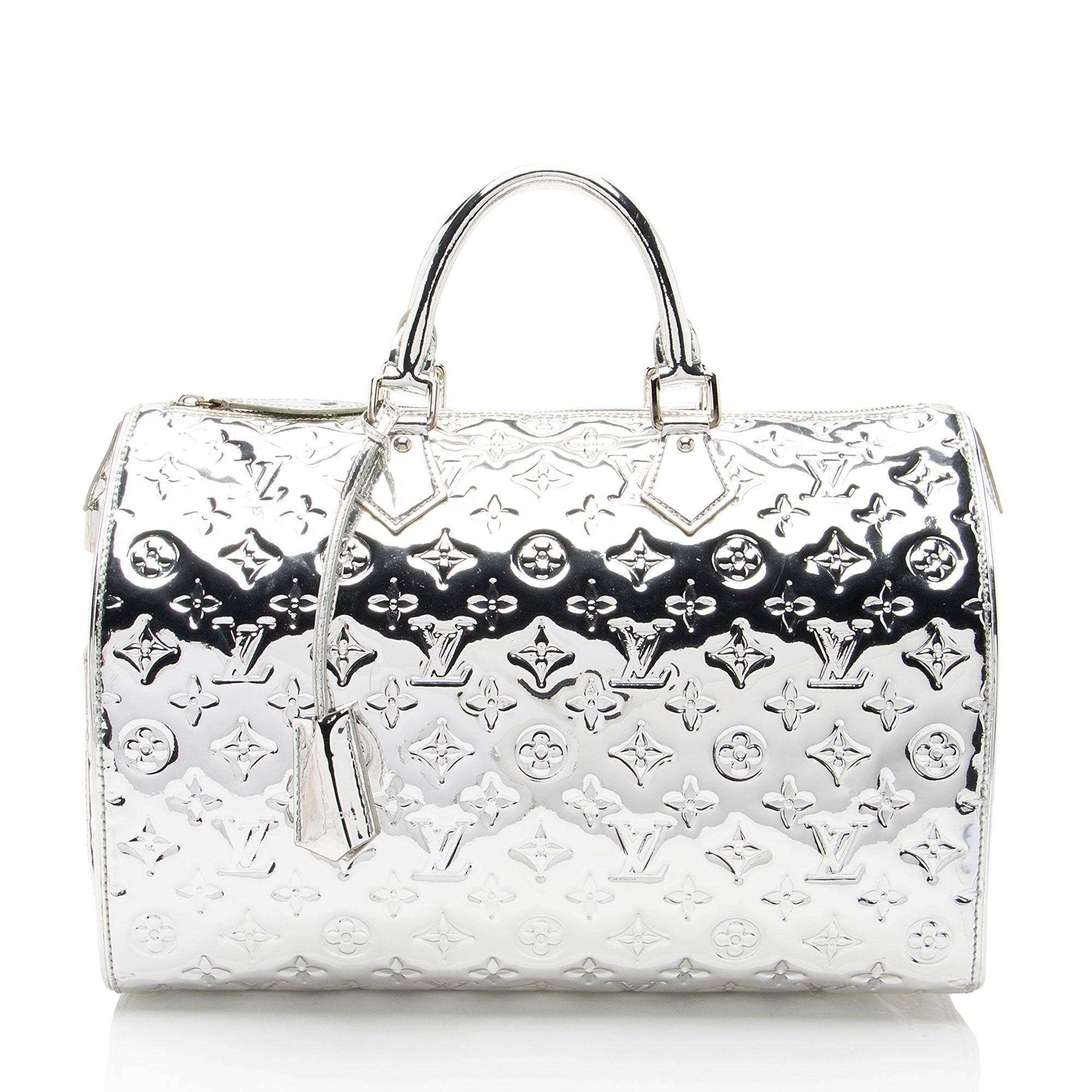 Louis Vuitton Limited Edition Monogram Miroir Speedy 35 Satchel (SHF-Ge2Emn)