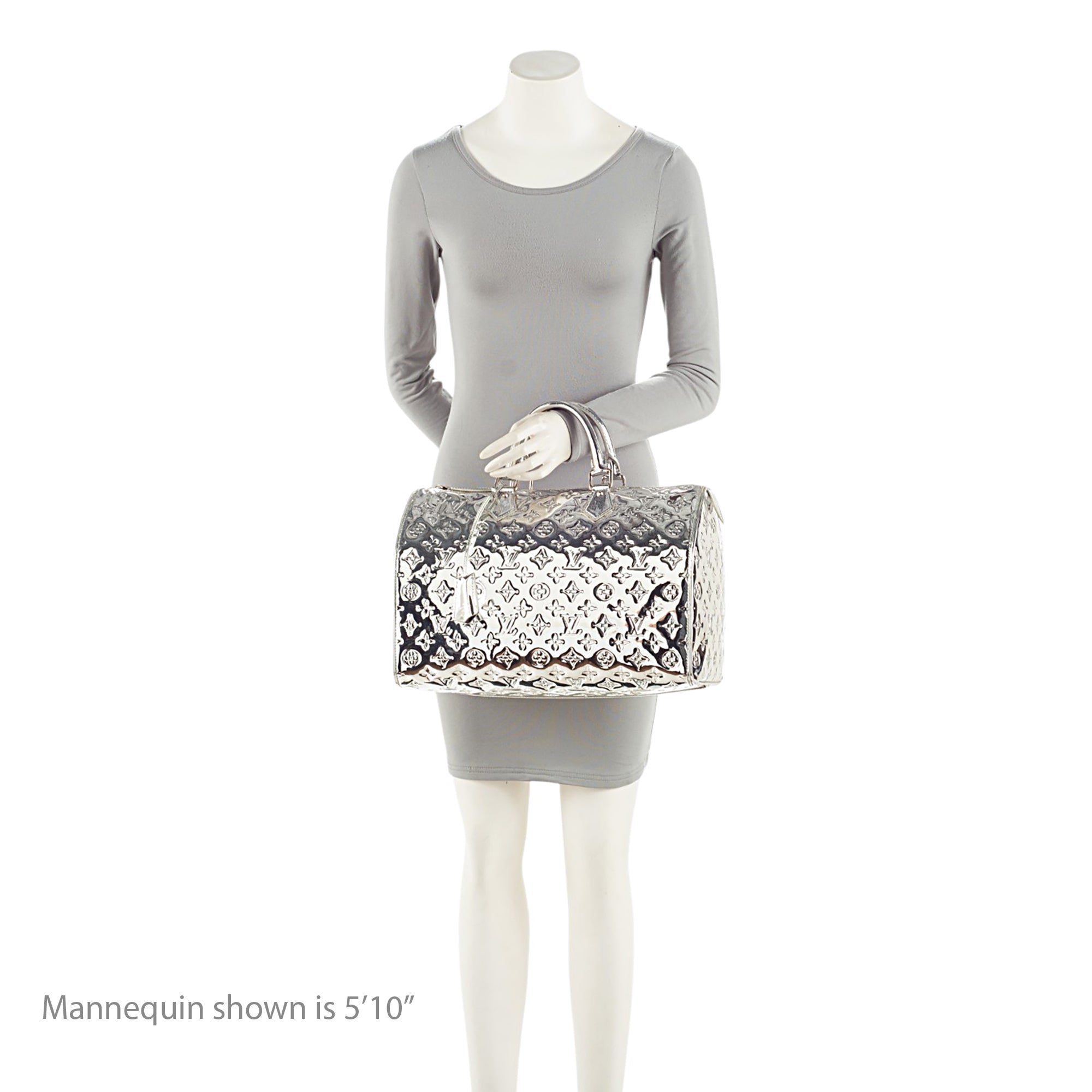 Louis Vuitton Limited Edition Monogram Miroir Speedy 35 Satchel (SHF-Ge2Emn)