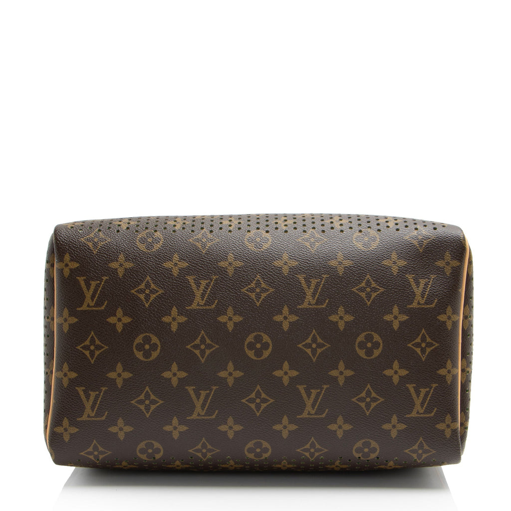 Louis Vuitton Limited Edition Monogram Perforated Speedy 30 Satchel