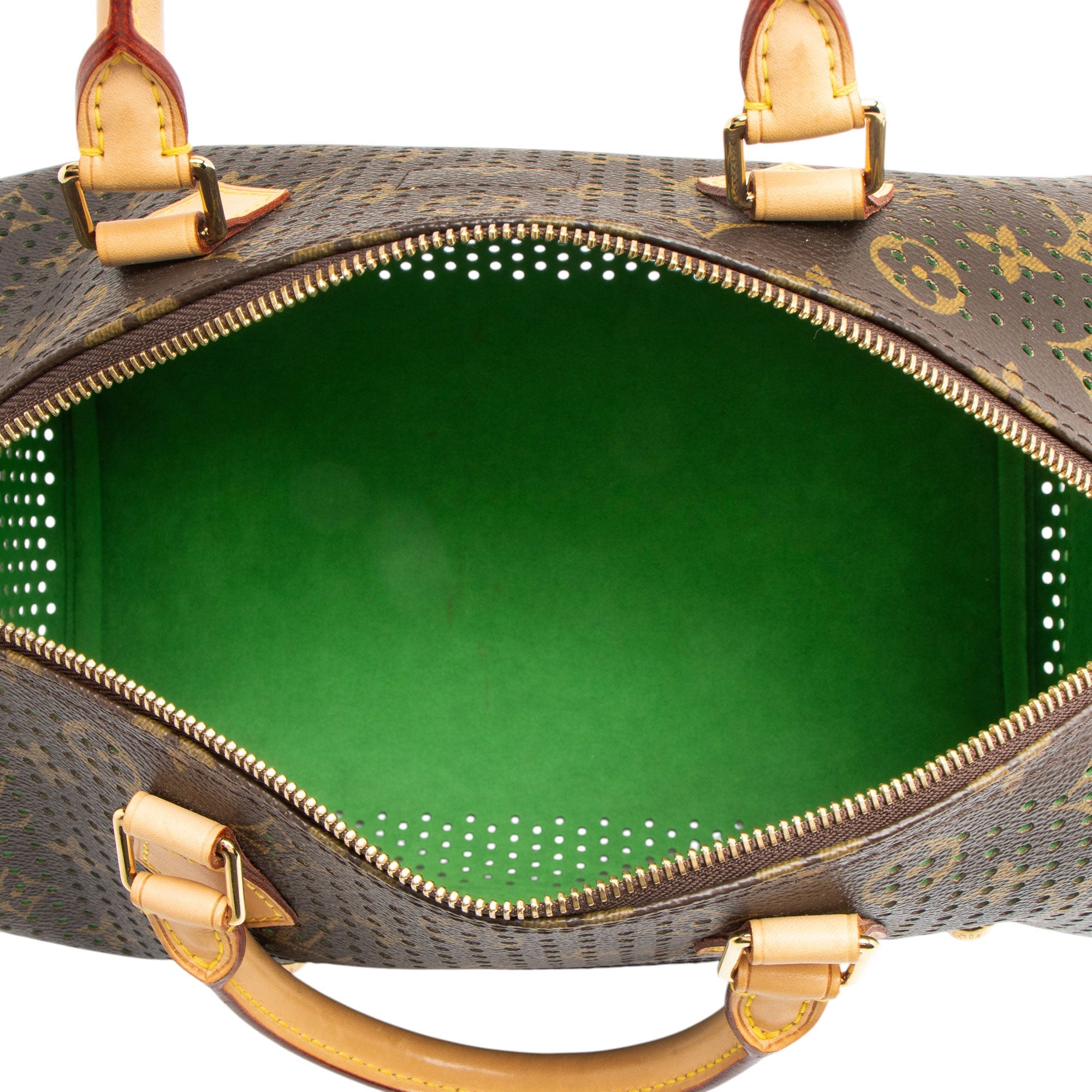 Louis Vuitton Limited Edition Monogram Perforated Speedy 30 Satchel