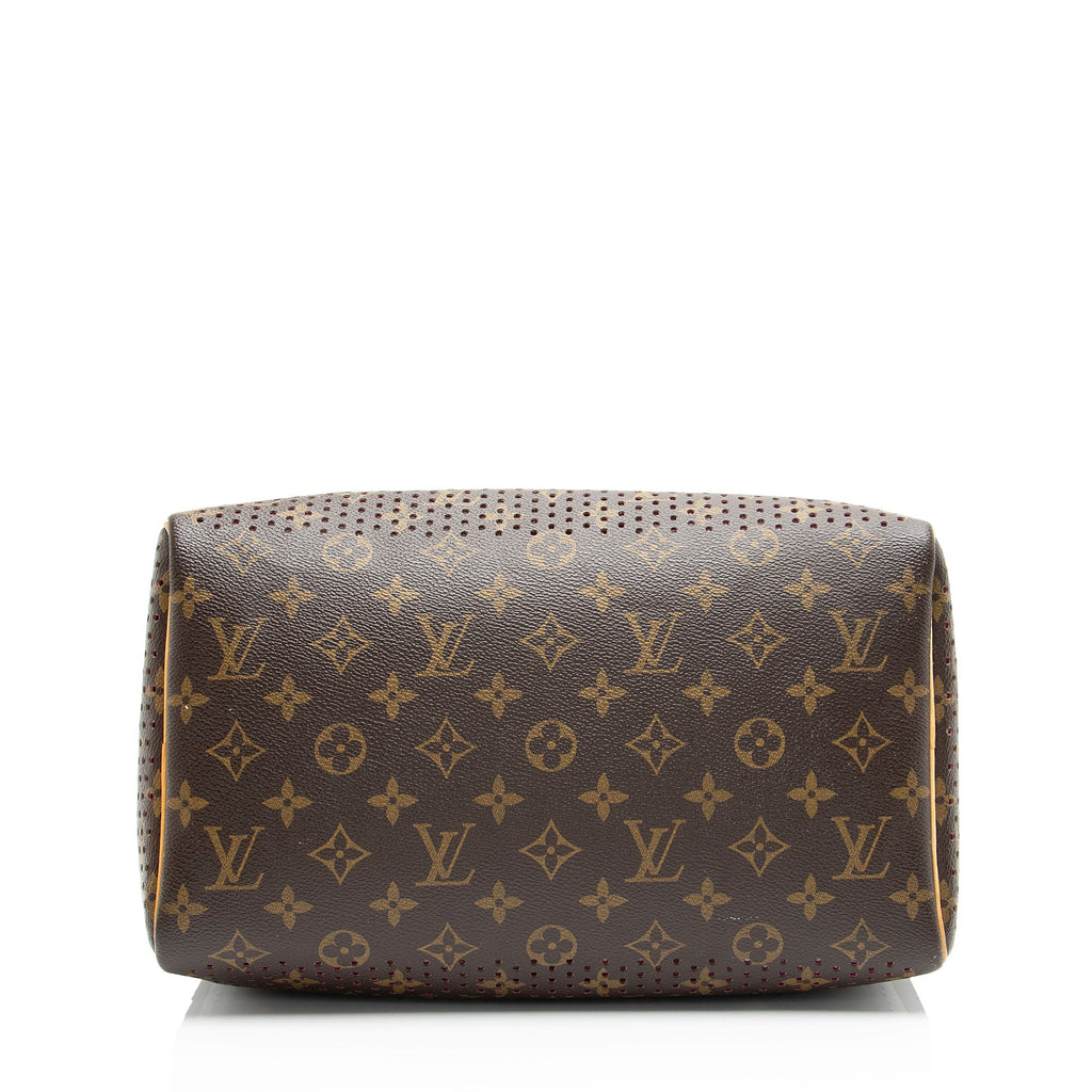 Louis Vuitton Limited Edition Monogram Perforated Speedy 30 Satchel