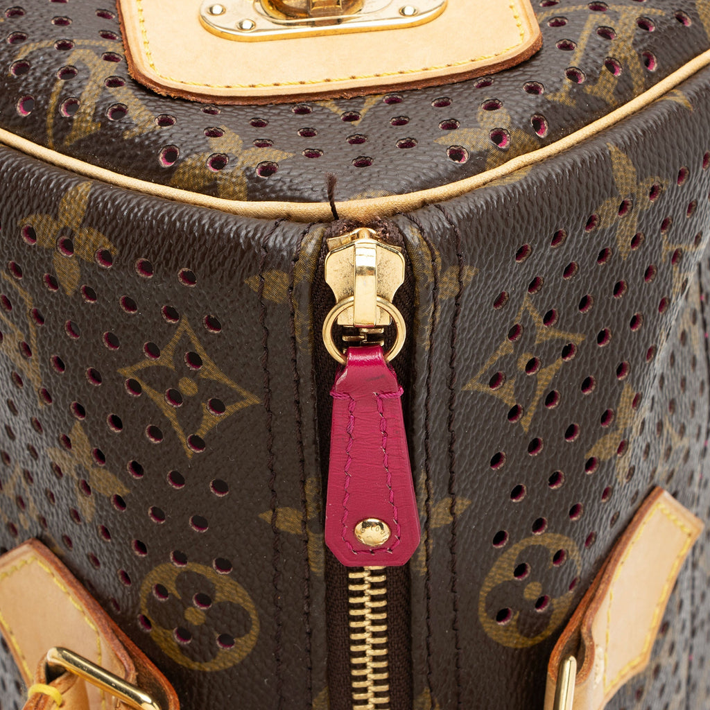 Louis Vuitton Limited Edition Monogram Perforated Speedy 30 Satchel