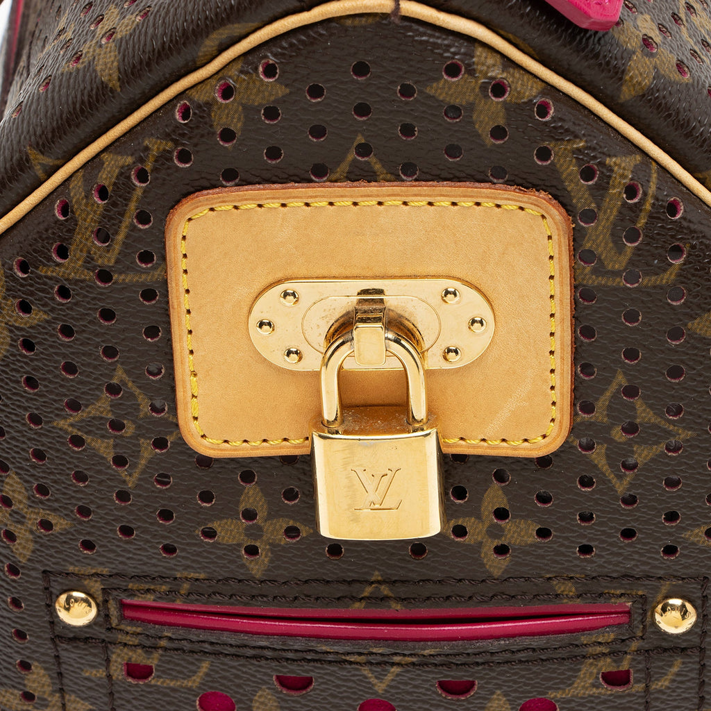 Louis Vuitton Limited Edition Monogram Perforated Speedy 30 Satchel