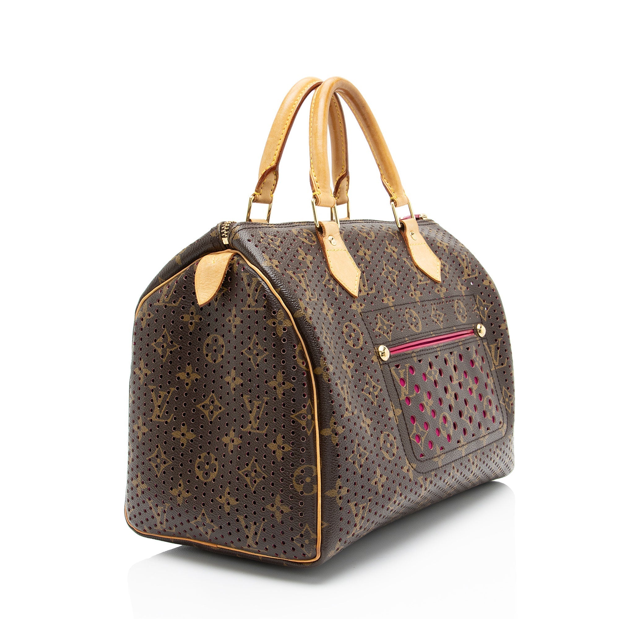 Louis Vuitton Limited Edition Monogram Perforated Speedy 30 Satchel