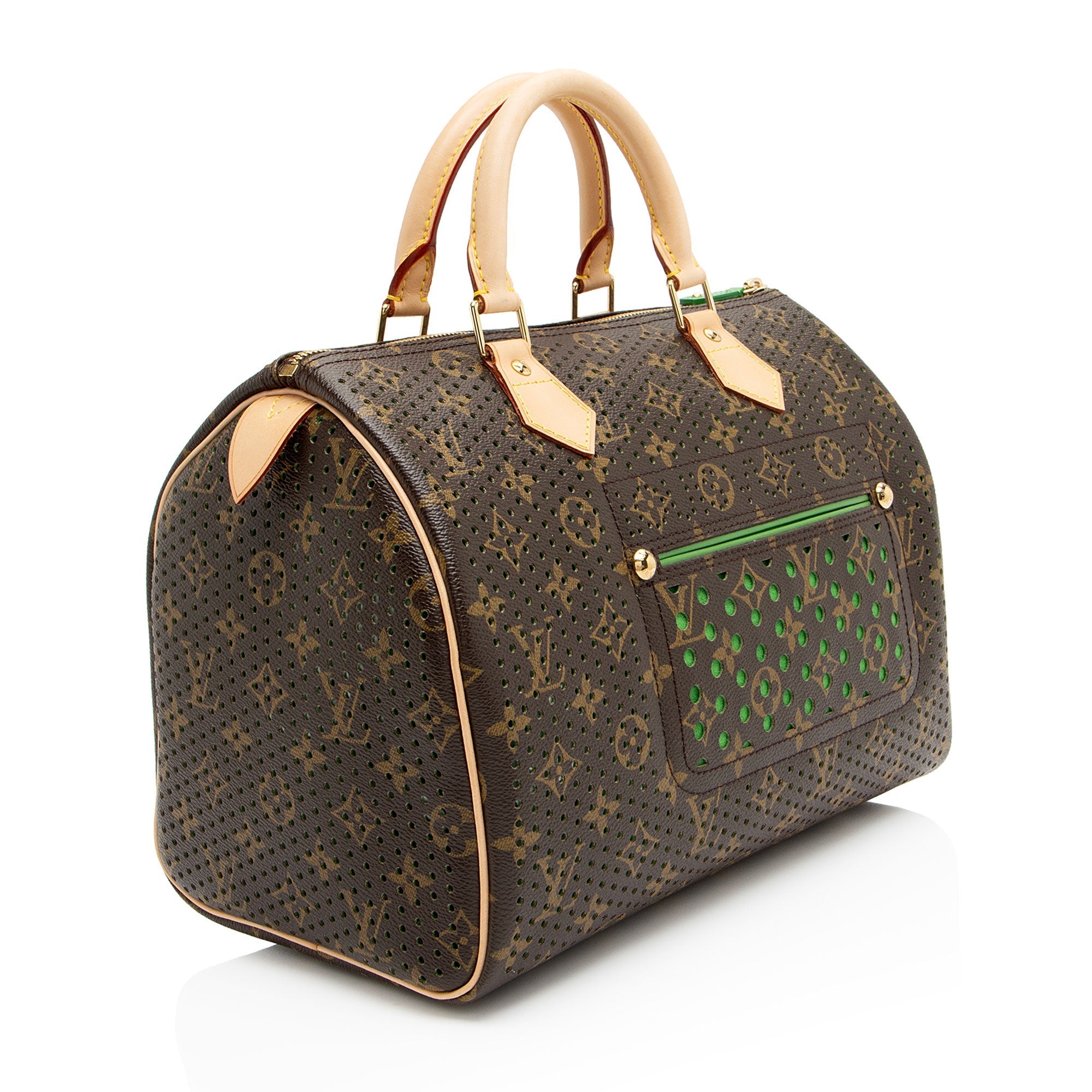 Louis Vuitton Limited Edition Monogram Perforated Speedy 30 Satchel