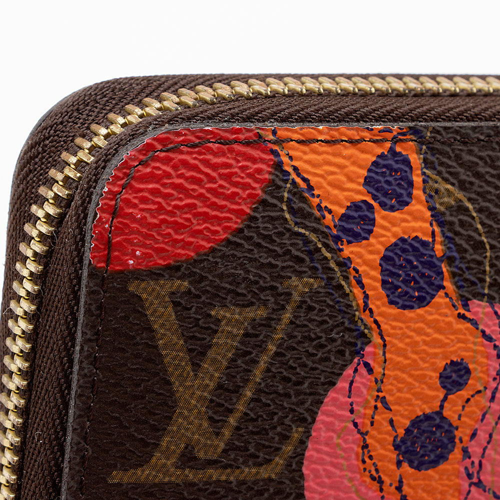 Louis Vuitton Limited Edition Monogram Ramages Zippy Wallet (SHF-15162)