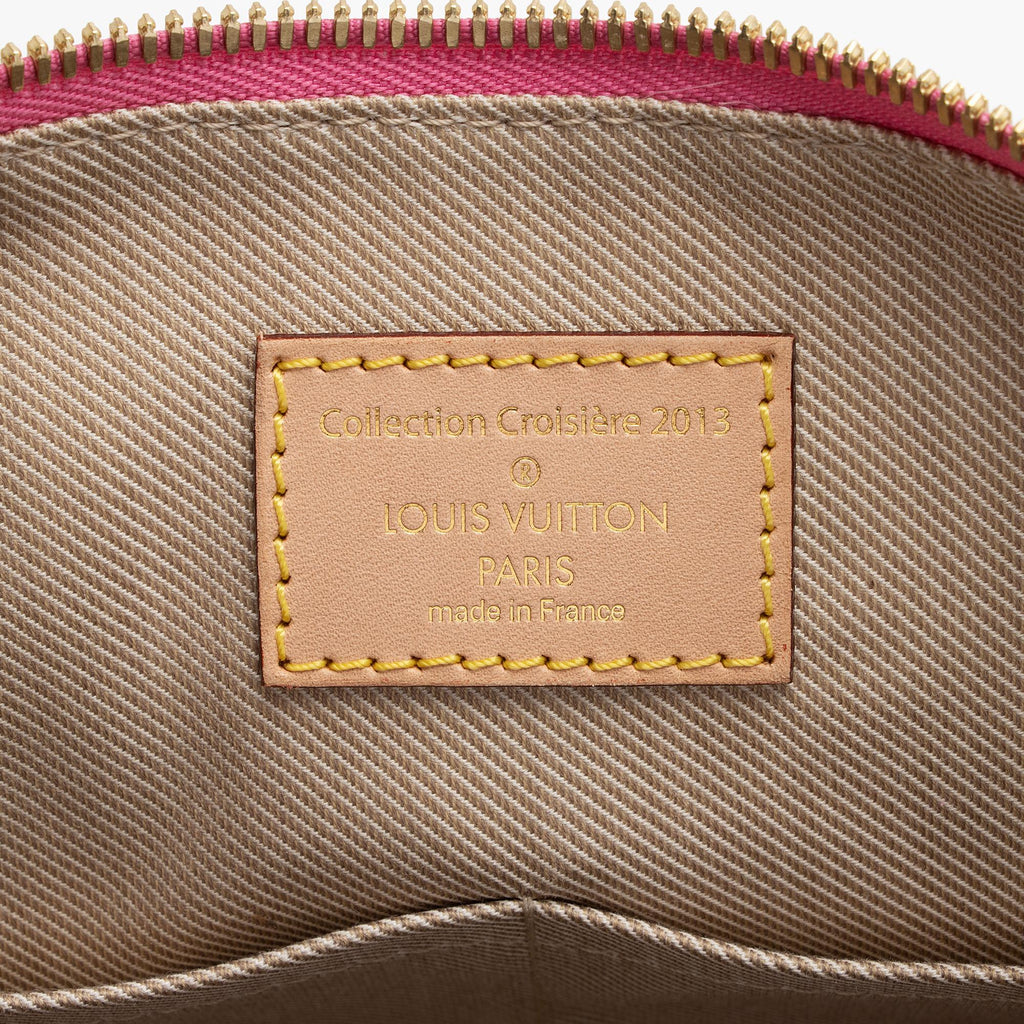 Louis Vuitton Limited Edition Monogram Stone Canvas Speedy Bandouliere 35 Satchel (SHF-khsr3j)