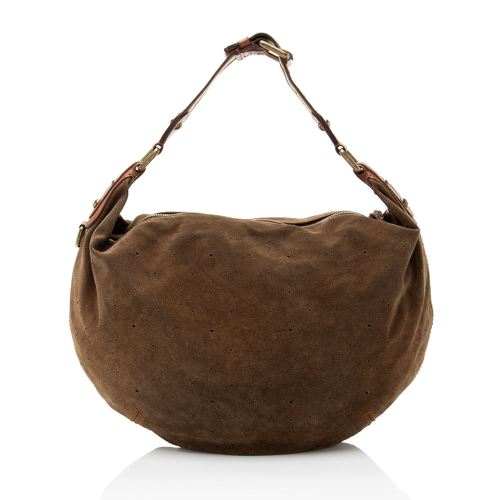 Louis Vuitton Limited Edition Monogram Suede Onatah GM Hobo