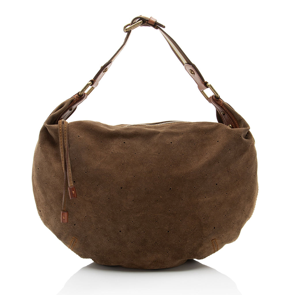 Louis Vuitton Limited Edition Monogram Suede Onatah GM Hobo