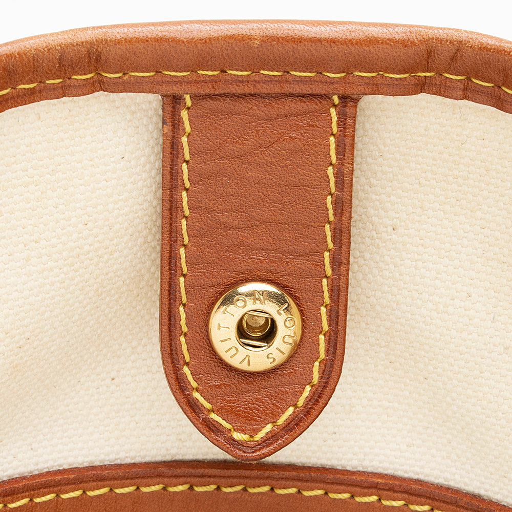 Louis Vuitton Limited Edition Monogram Tisse Rayures GM Tote (SHF-20136)