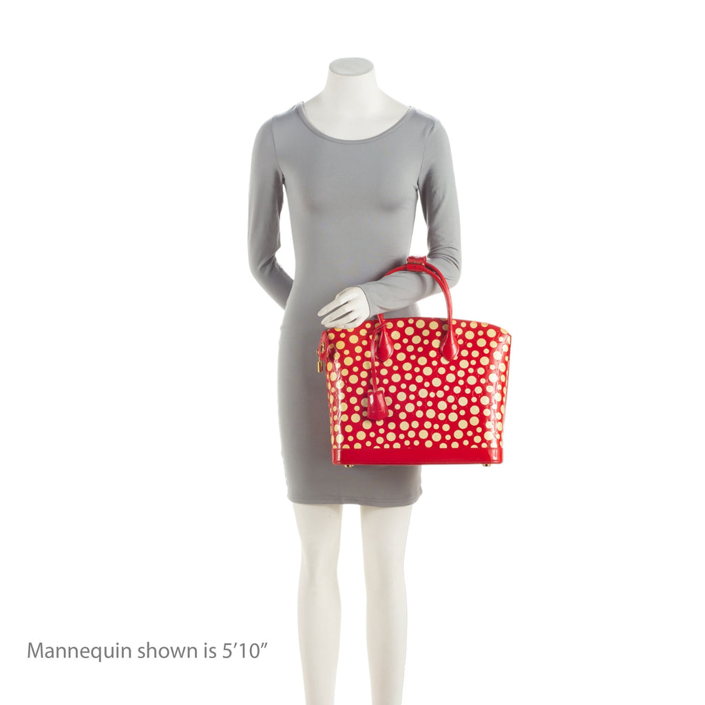 Louis Vuitton Limited Edition Monogram Vernis Dots Infinity Lockit MM Satchel (SHF-CYGEjC)
