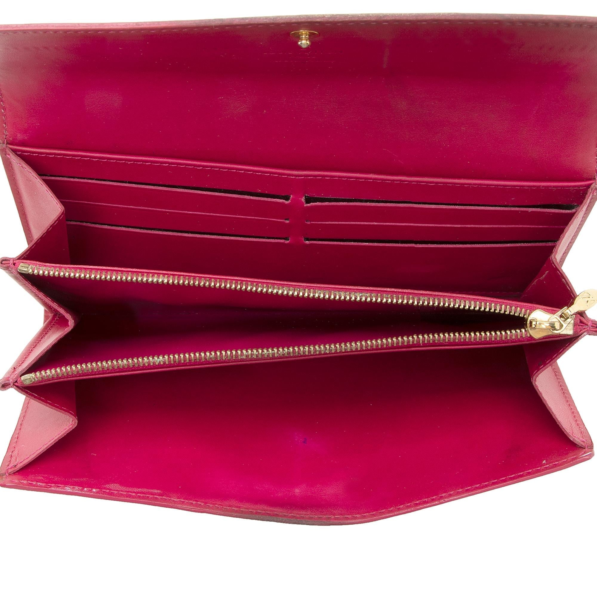 Louis Vuitton Limited Edition Monogram Vernis Ikat Sarah Wallet (SHF-22286)