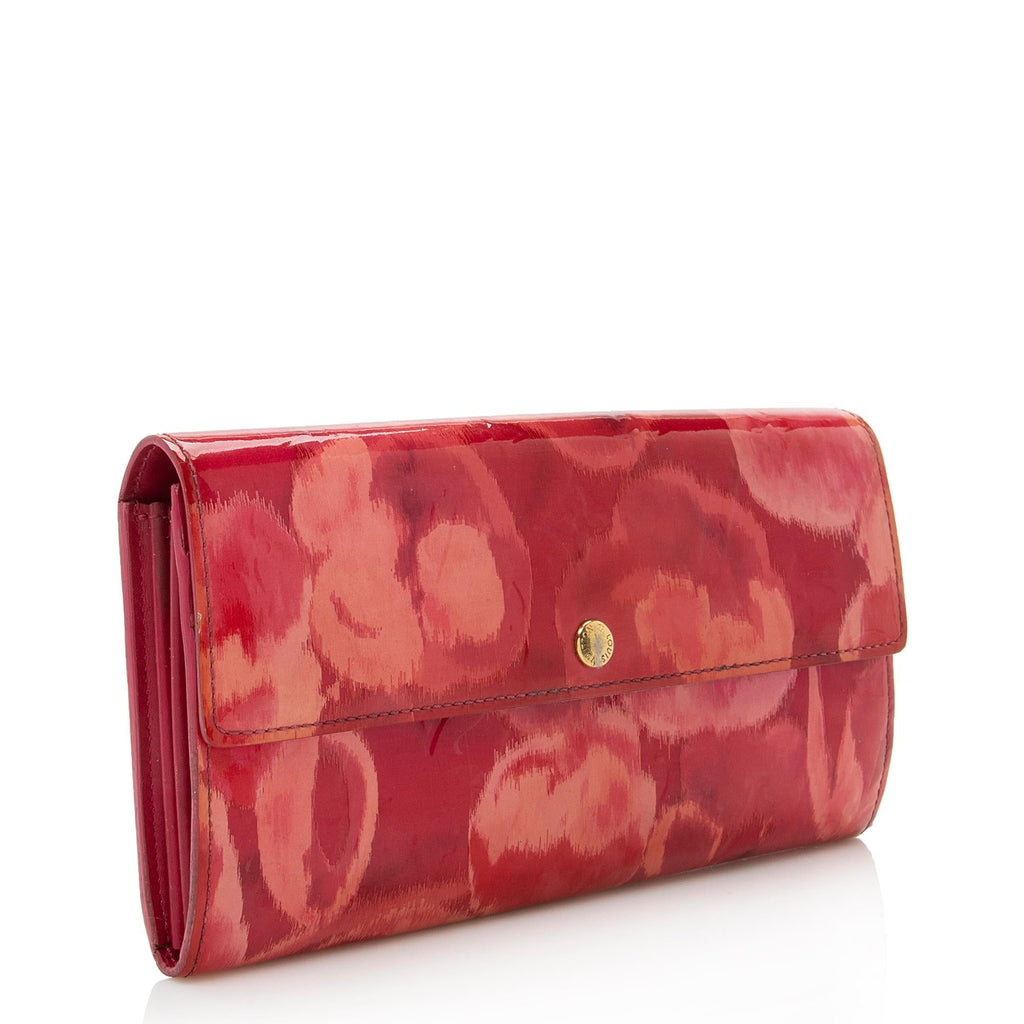 Louis Vuitton Limited Edition Monogram Vernis Ikat Sarah Wallet (SHF-22286)