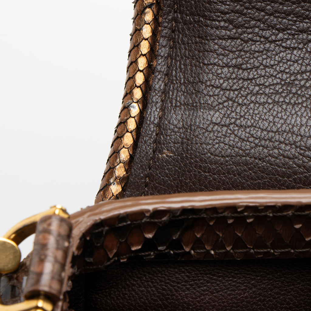 Louis Vuitton Limited Edition Python Monogram Empire Ponant Flap Shoulder Bag