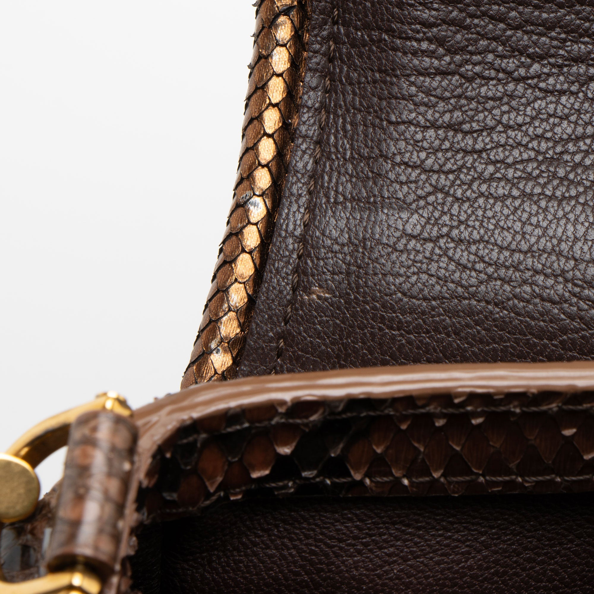 Louis Vuitton Limited Edition Python Monogram Empire Ponant Flap Shoulder Bag