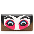 Louis Vuitton Limited Edition Reverse Monogram Kabuki Sarah Wallet (SHF-23935)
