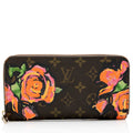 Louis Vuitton Limited Edition Monogram Roses Zippy Wallet (SHF-15275)