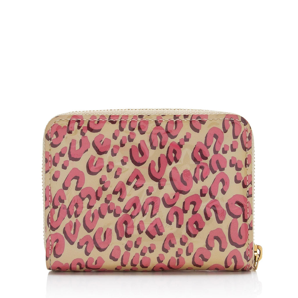 Louis Vuitton Limited Edition Stephen Sprouse Monogram Vernis Leopard Zippy Coin Purse (SHF-23584)