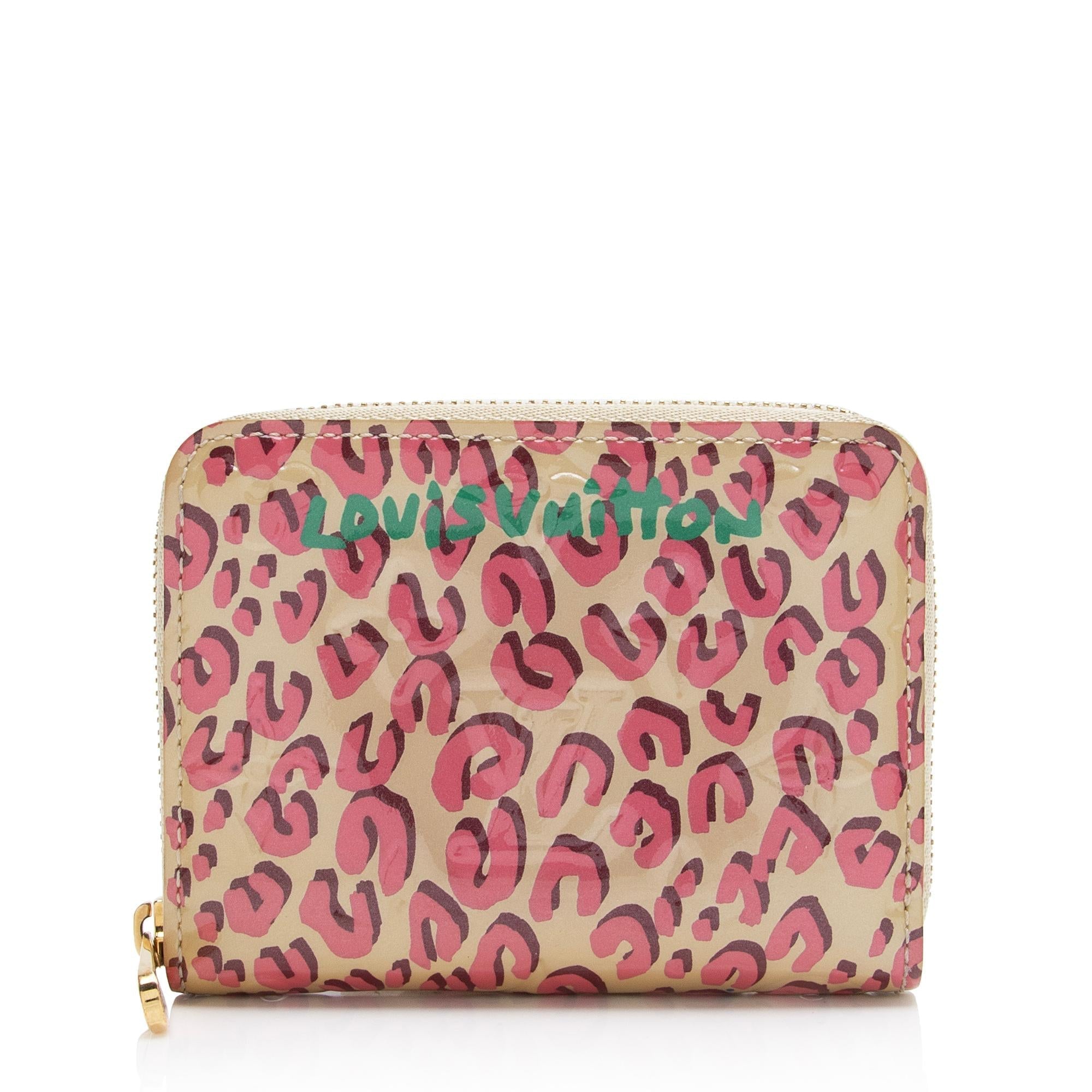 Louis Vuitton Limited Edition Stephen Sprouse Monogram Vernis Leopard Zippy Coin Purse (SHF-23584)