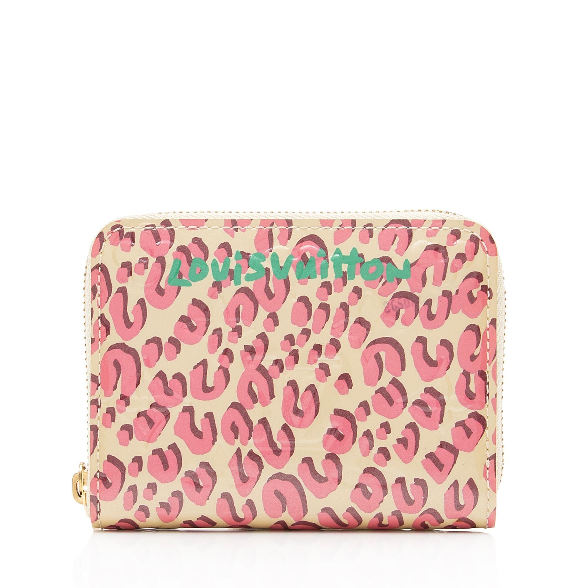 Louis Vuitton Limited Edition Stephen Sprouse Monogram Vernis Leopard Zippy Coin Purse (SHF-23865)