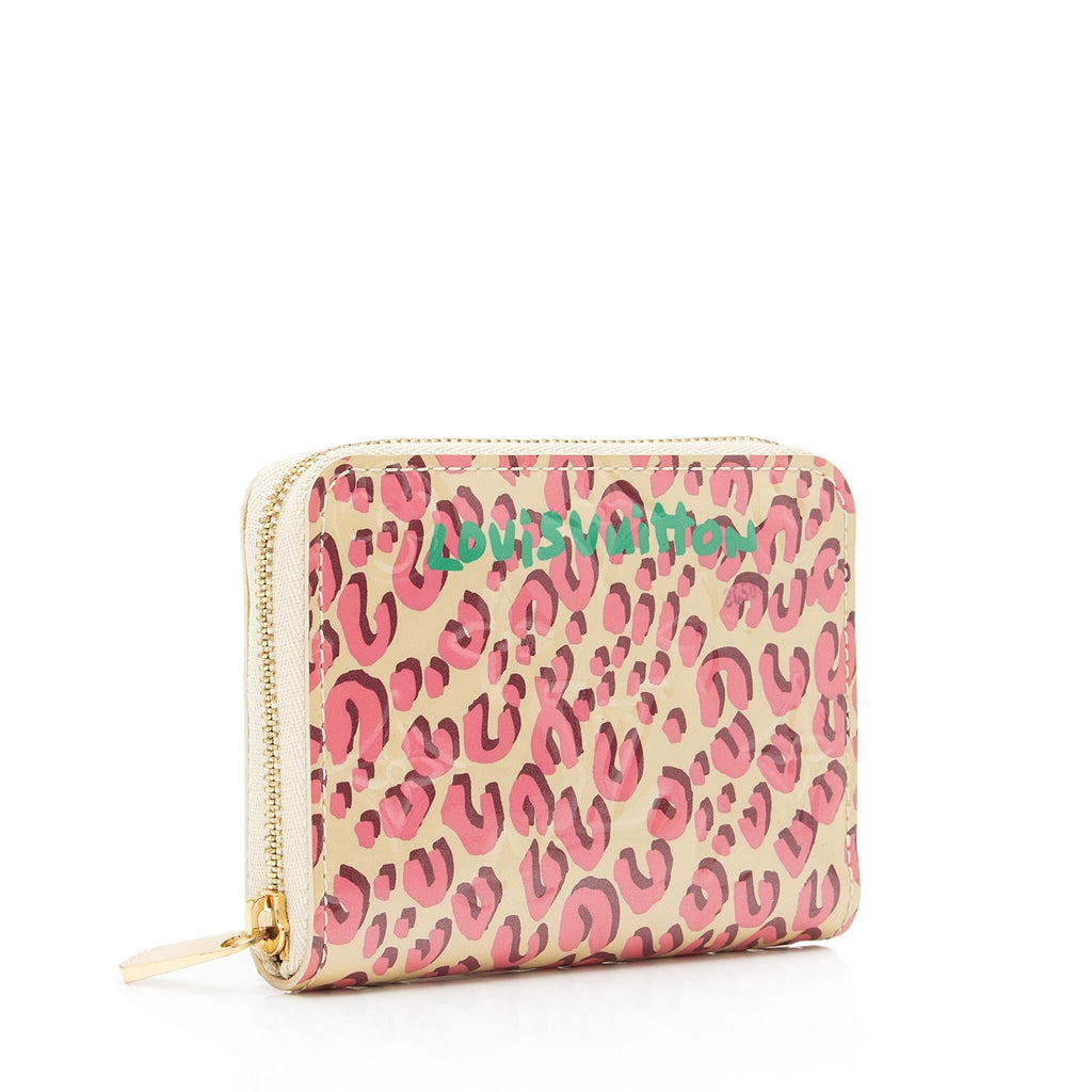 Louis Vuitton Limited Edition Stephen Sprouse Monogram Vernis Leopard Zippy Coin Purse (SHF-23865)