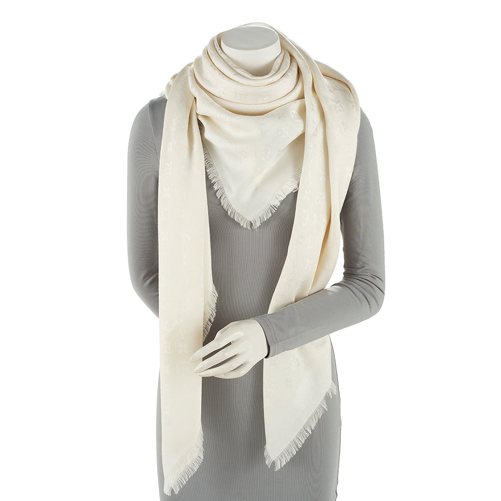 Louis Vuitton Lurex Monogram Shine Shawl (SHF-20271)