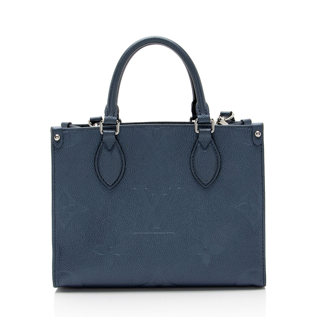 Louis Vuitton Metallic Giant Monogram Empreinte Onthego PM Tote (SHF-2DZXYF)