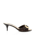 Louis Vuitton Monogram Mini Lin Buckle Sandals - Size 10 / 40 (SHF-SSkIFc)