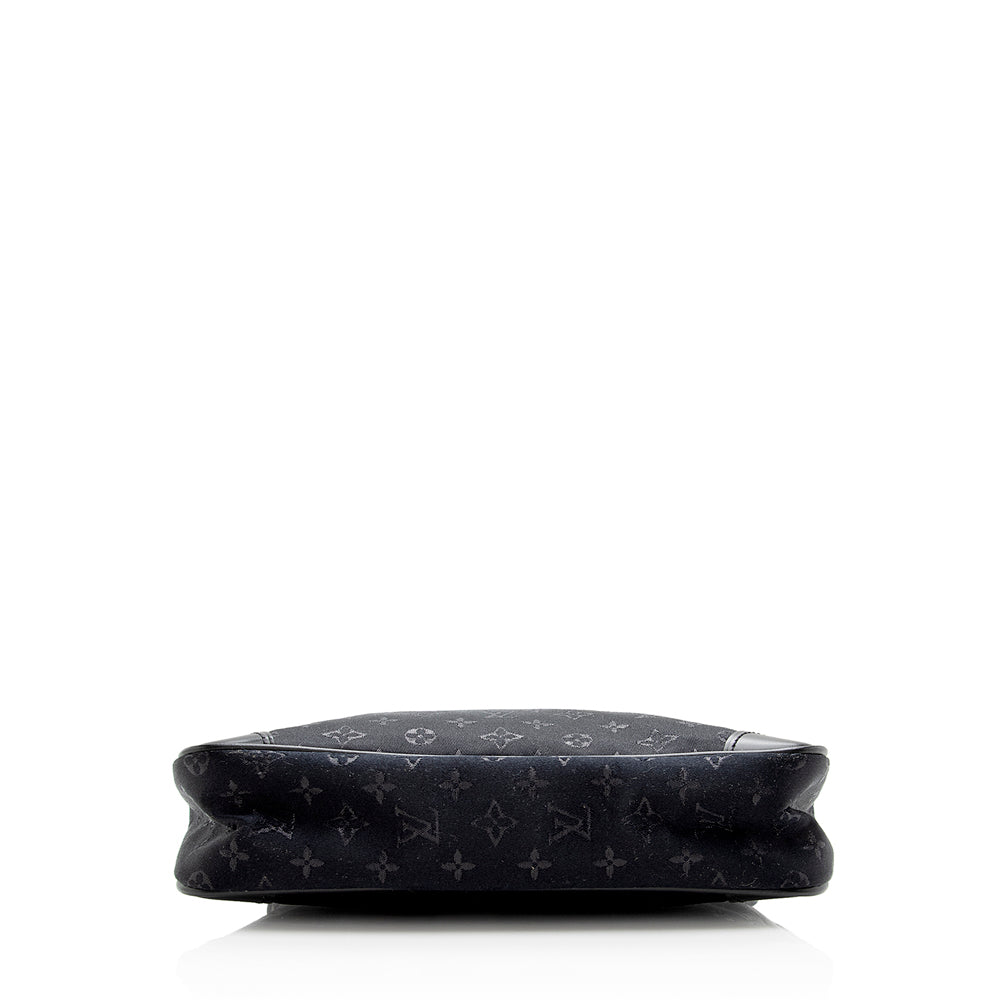Louis Vuitton Mini Monogram Satin Boulogne Shoulder Bag (SHF-16548)