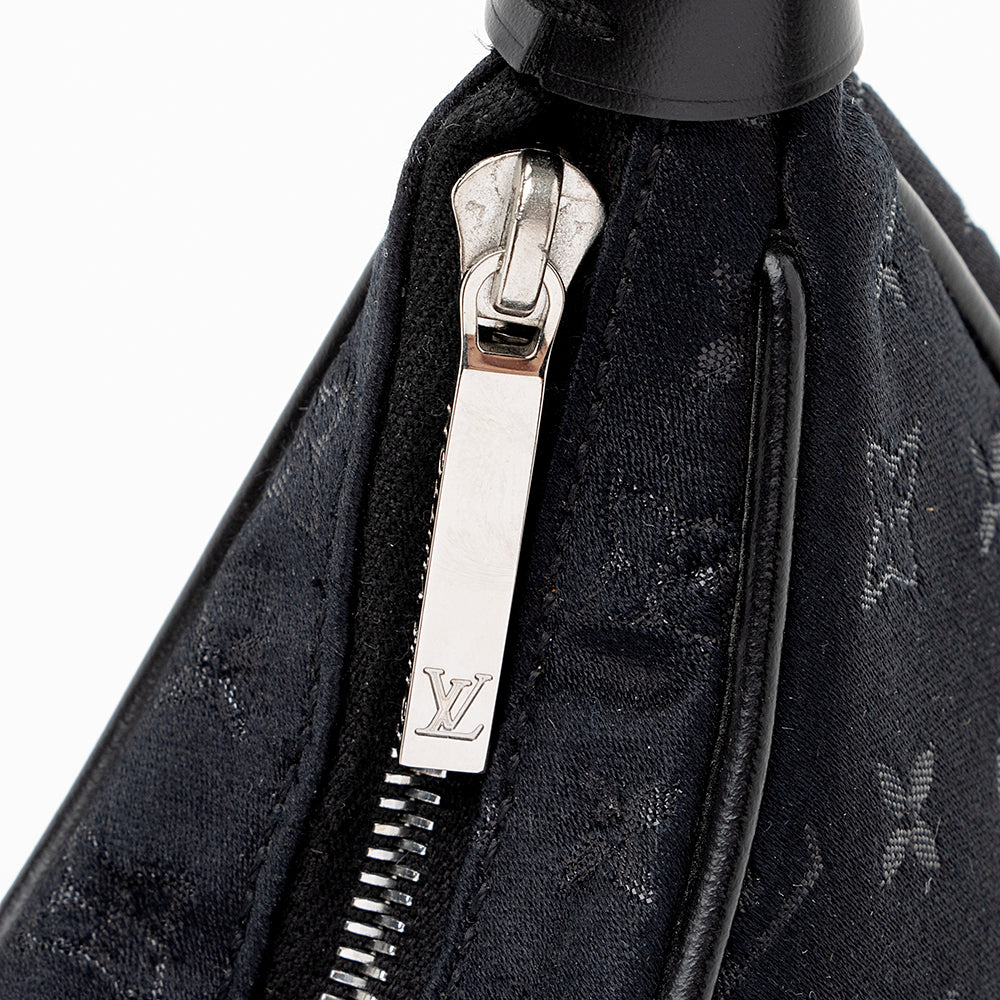 Louis Vuitton Mini Monogram Satin Boulogne Shoulder Bag (SHF-16548)