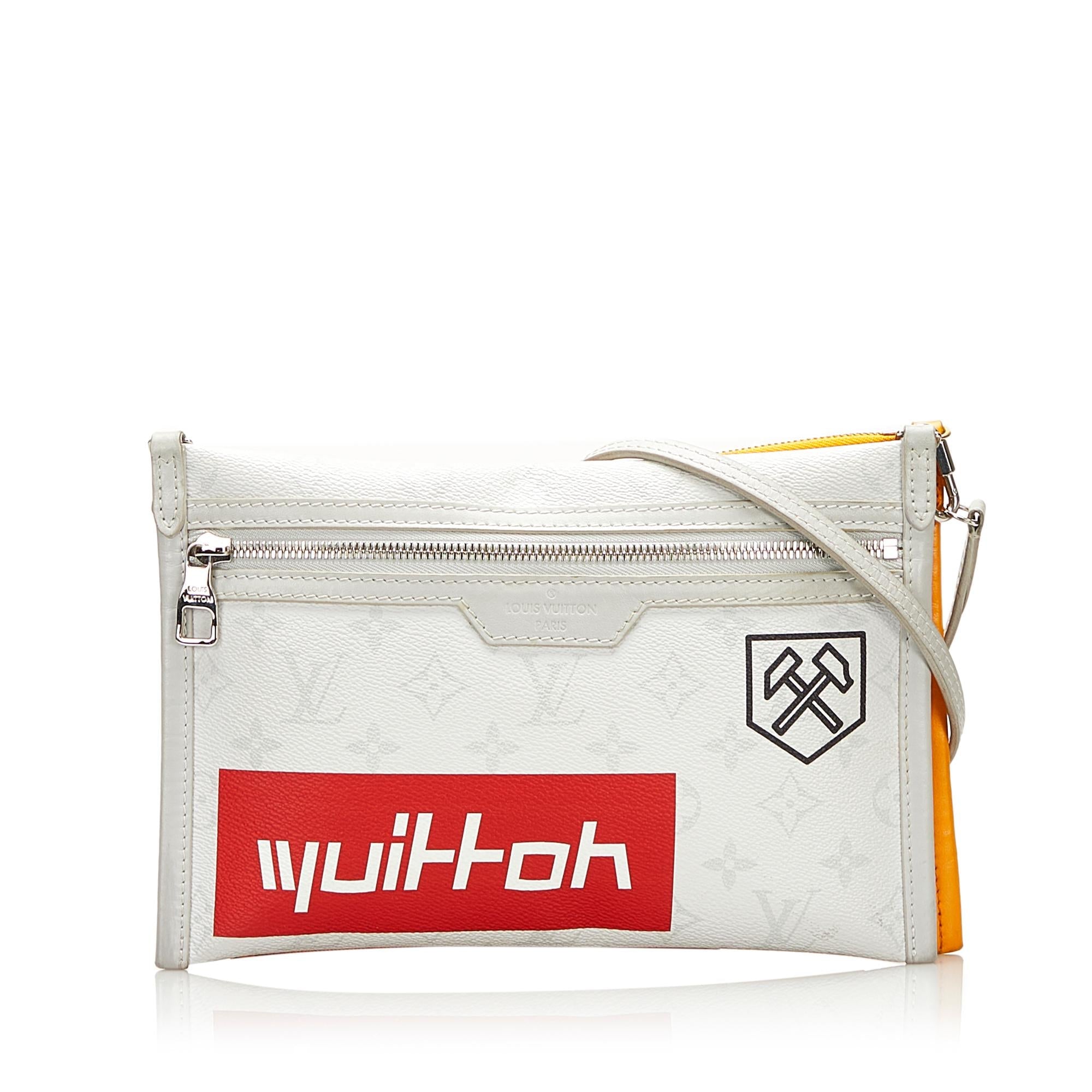 Louis Vuitton Monogram Antarctica Double Flat Messenger (SHG-37696)