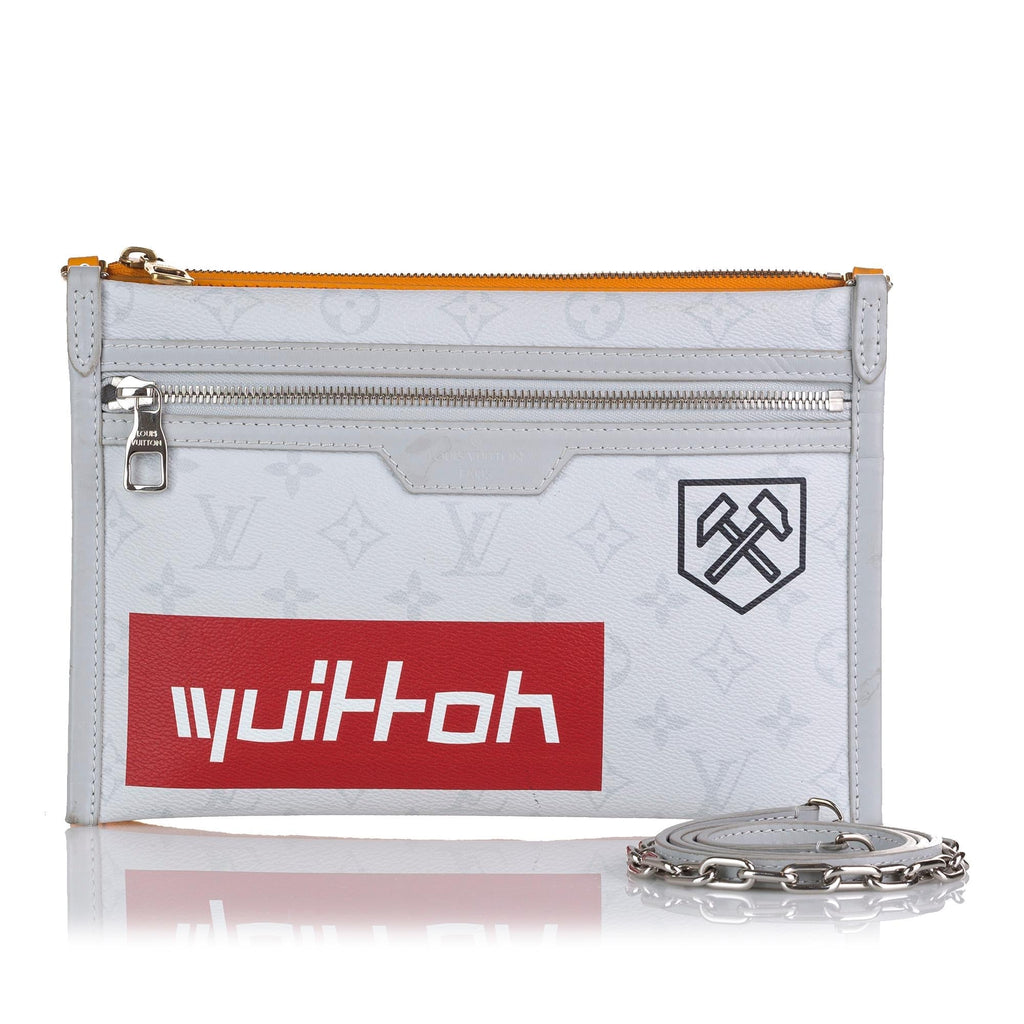 Louis Vuitton Monogram Antartica Double Flat Messenger (SHG-VjMben)