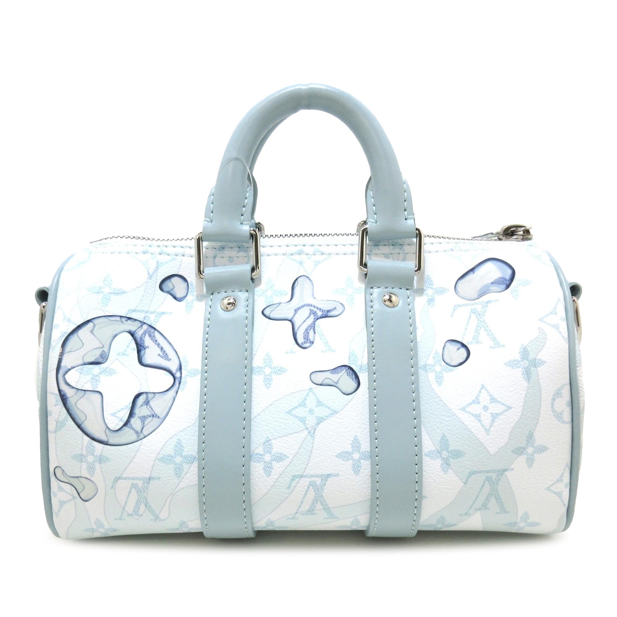 Louis Vuitton Monogram Aquagarden Keepall Bandouliere 25 (SHG-3yw5H2)