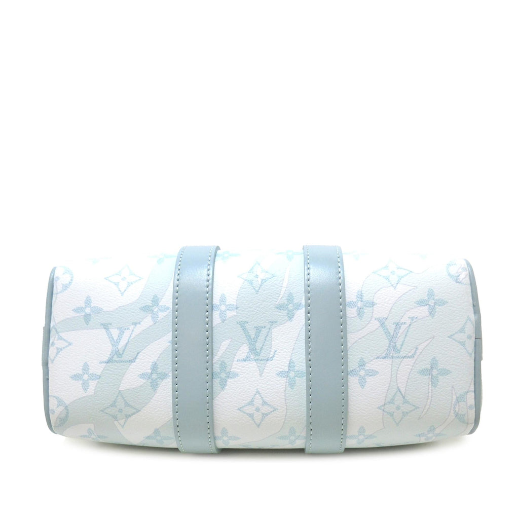 Louis Vuitton Monogram Aquagarden Keepall Bandouliere 25 (SHG-3yw5H2)