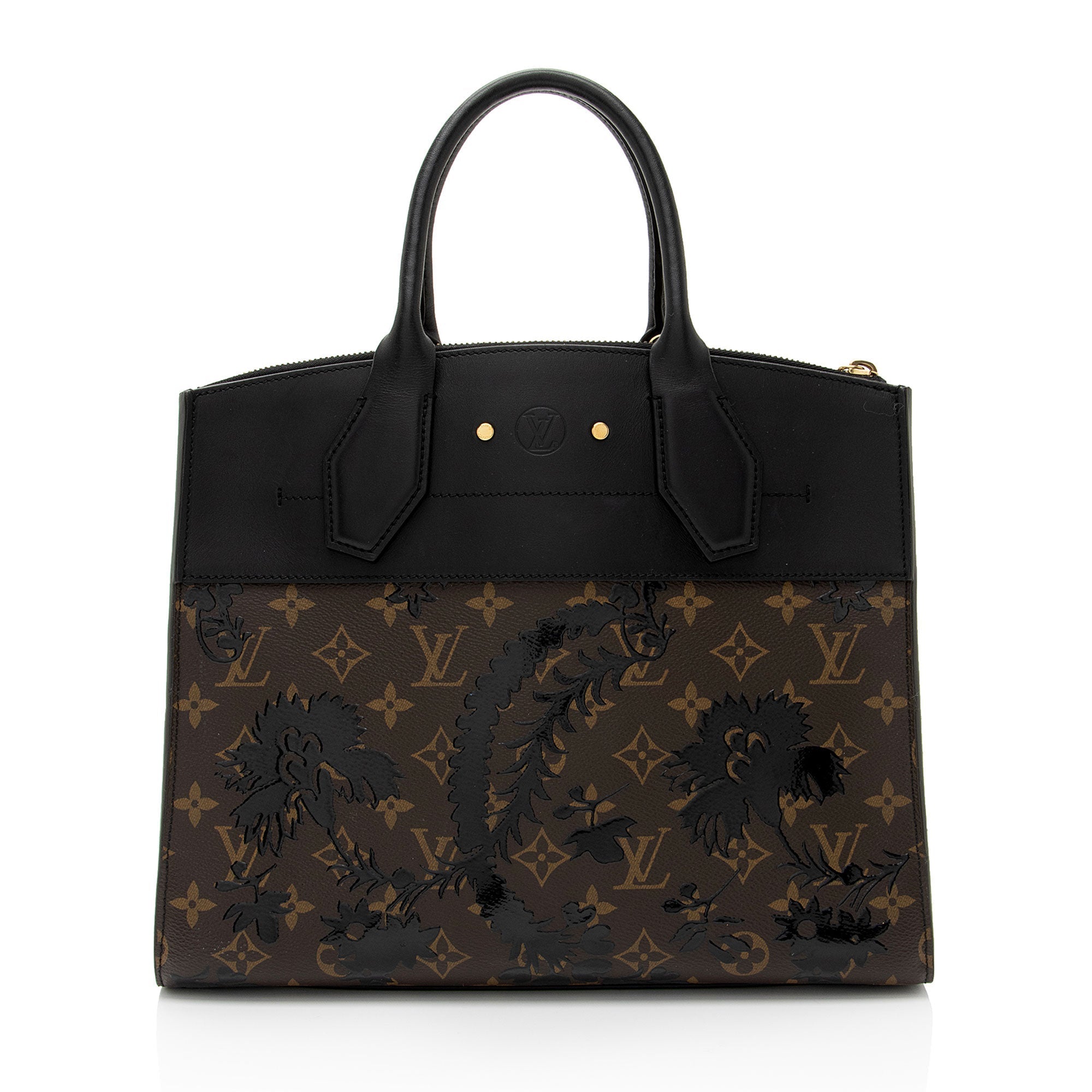 Louis Vuitton Monogram Blossom Canvas City Steamer MM Tote (SHF-JSqUaK)