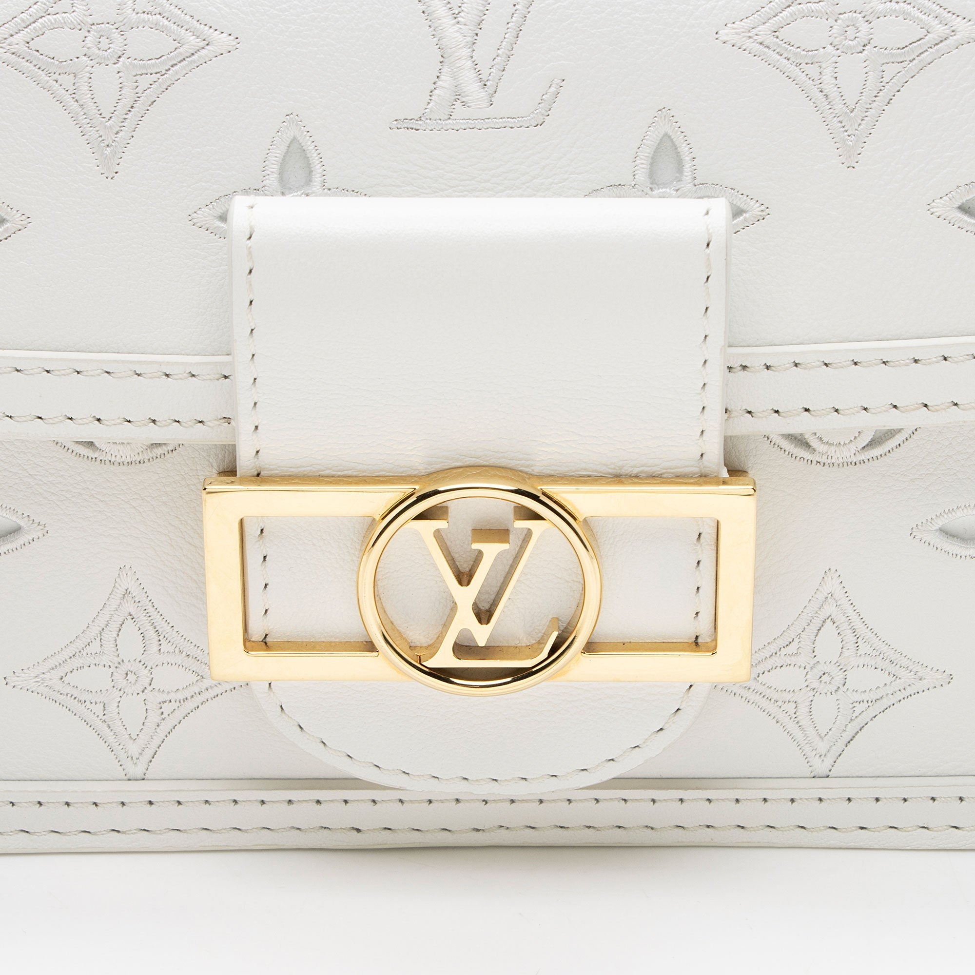Louis Vuitton Monogram Broderie Anglaise Dauphine E/W Shoulder Bag