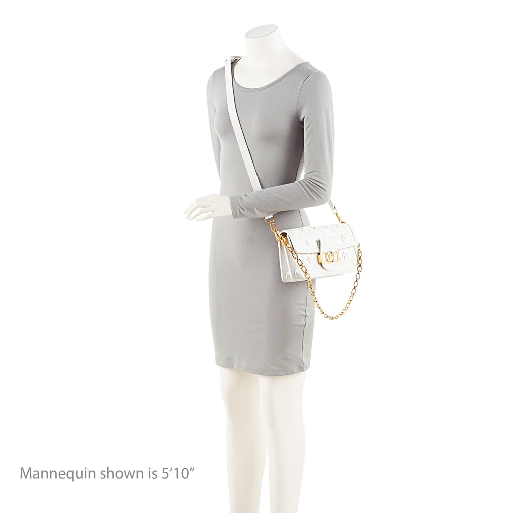 Louis Vuitton Monogram Broderie Anglaise Dauphine E/W Shoulder Bag