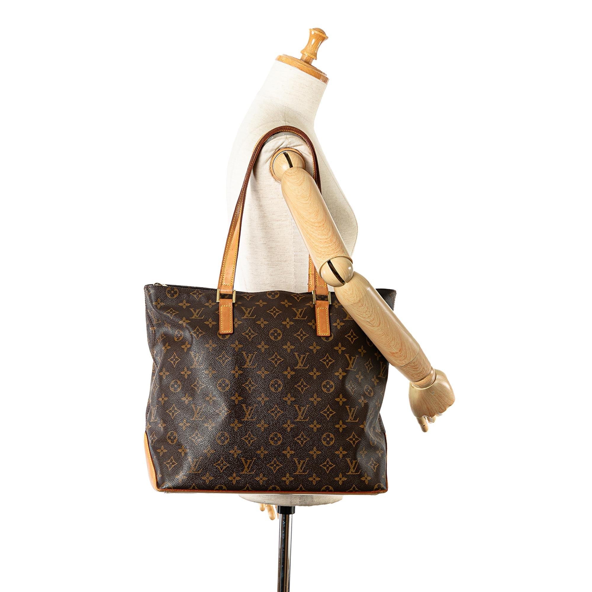 Louis Vuitton Monogram Cabas Mezzo (SHG-FfTuGM)