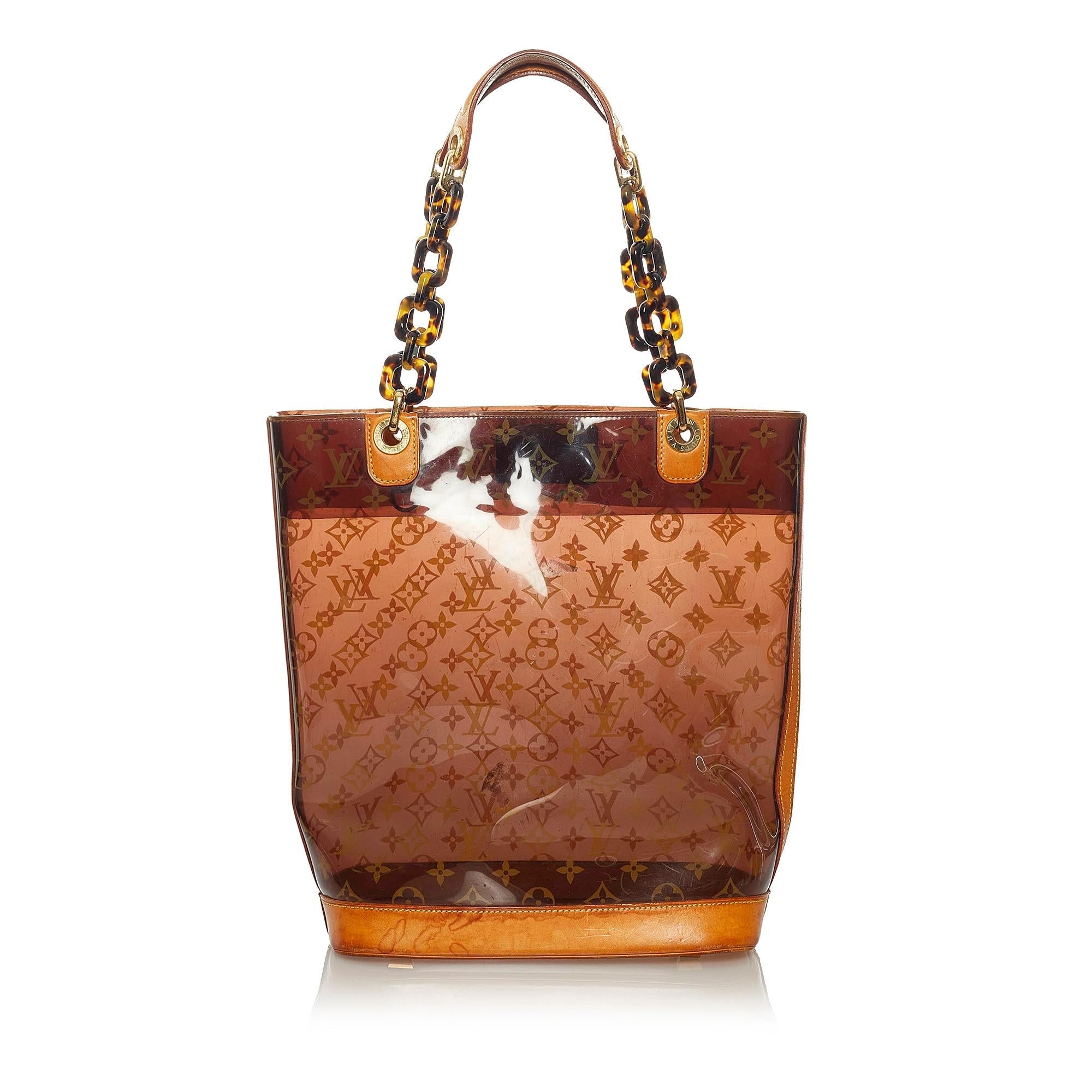 Louis Vuitton Monogram Cabas Sac Ambre MM (SHG-28715)