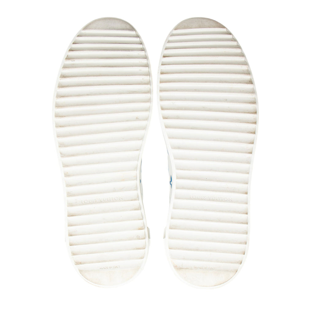 Louis Vuitton Monogram Calfskin Time Out Sneakers - Size 7.5 / 37.5