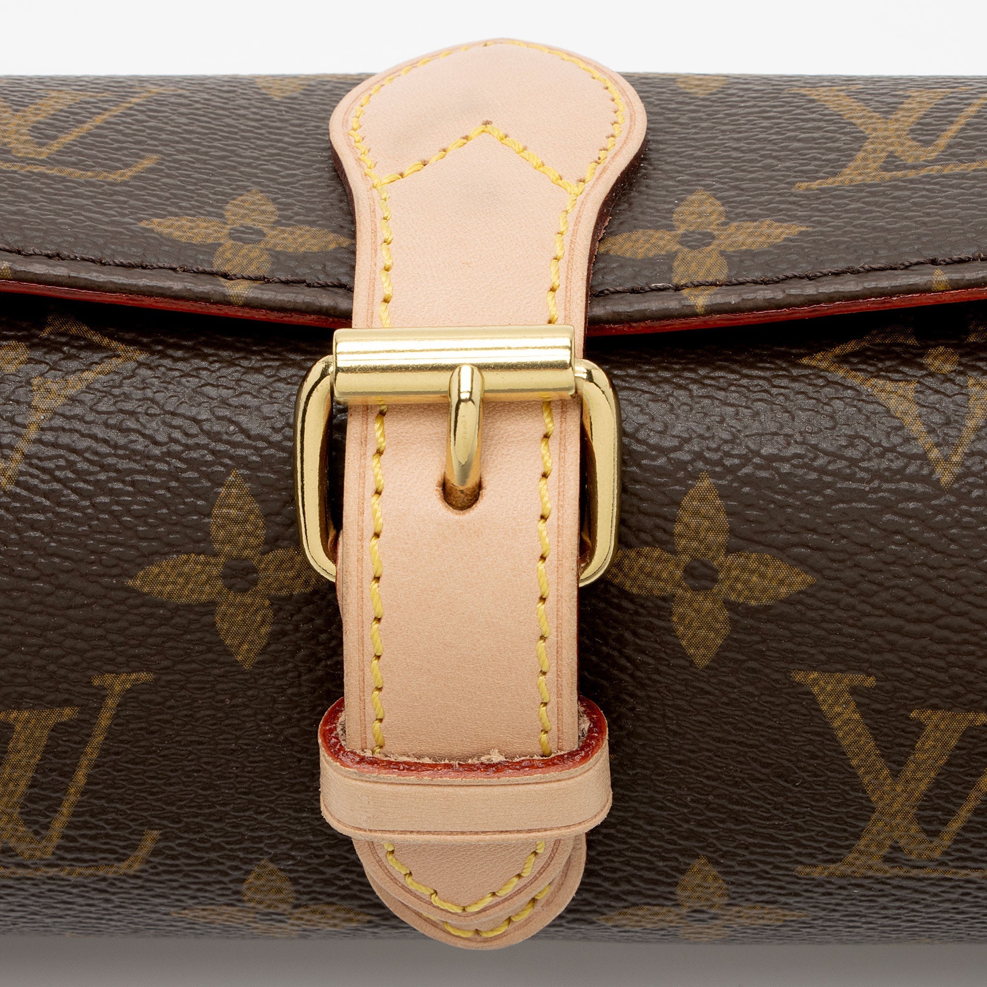 Louis Vuitton Monogram Canvas 3 Watch Travel Case (SHF-hcFKLN)